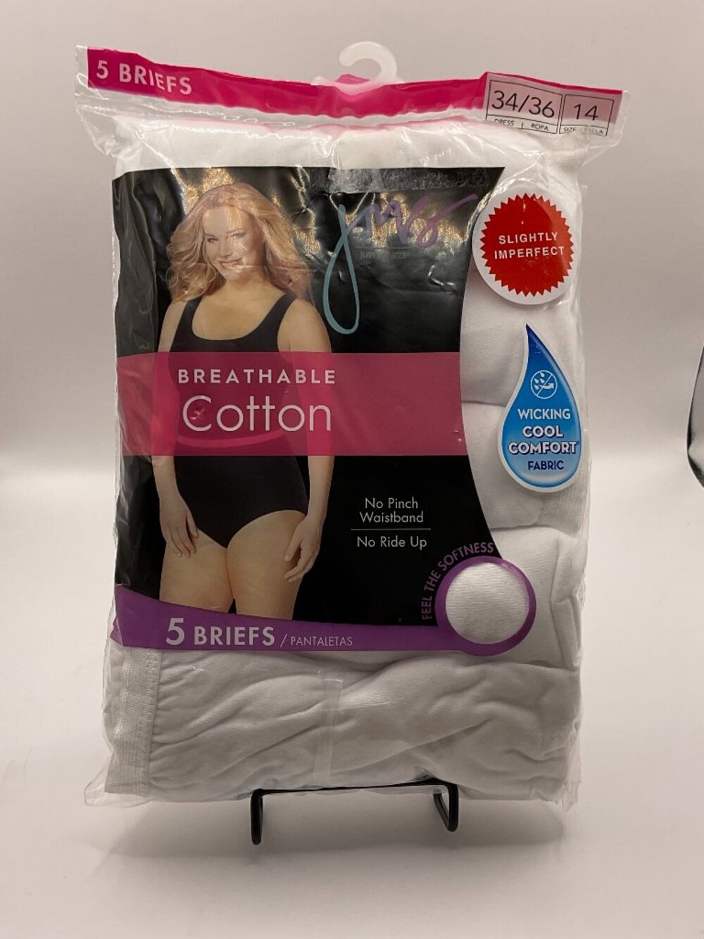 Hanes Cotton Briefs 5-Pack – White – Size 14 / 34-36